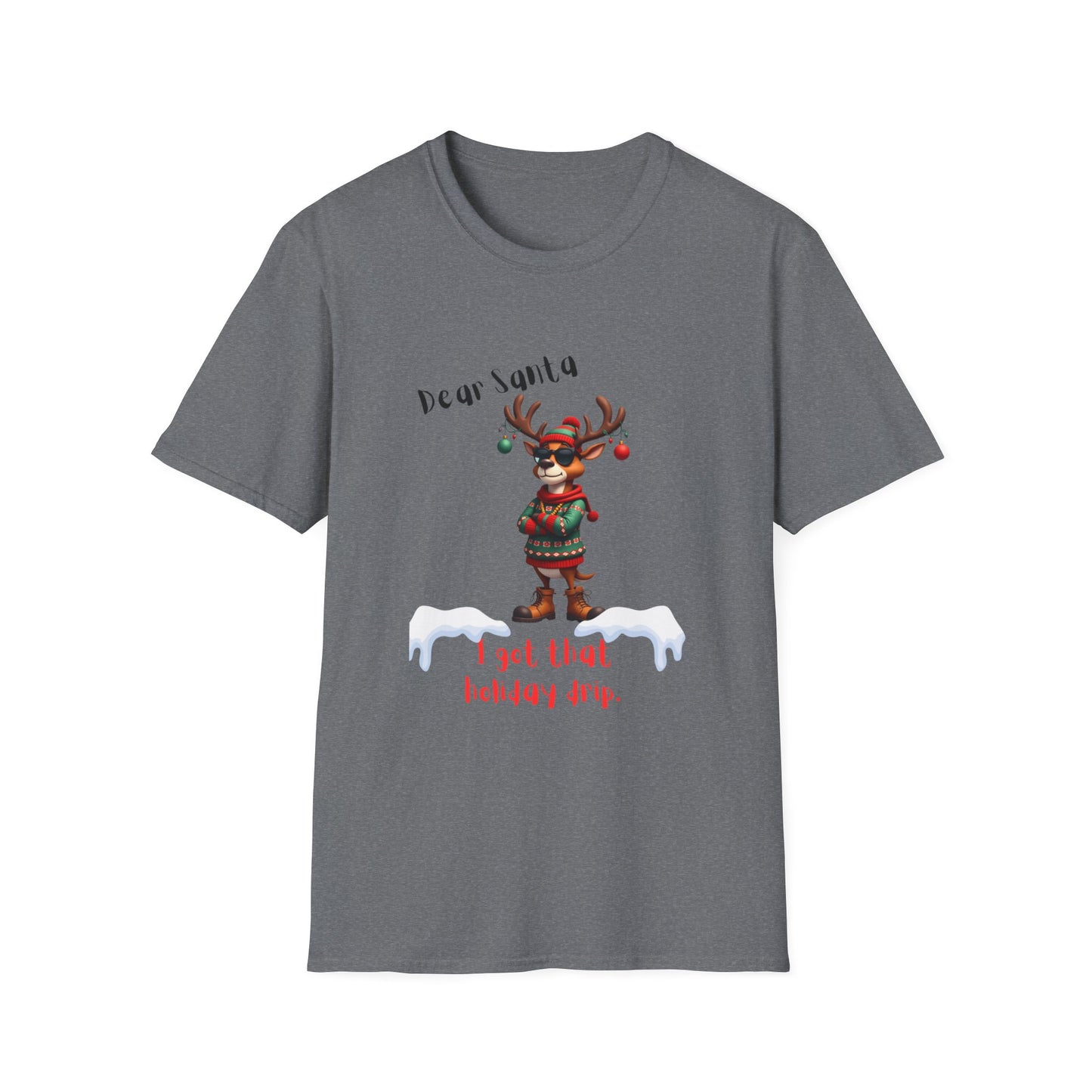 Cool Reindeer Christmas DripDear Santa