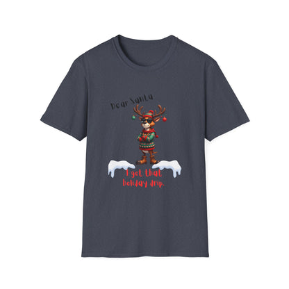 Cool Reindeer Christmas DripDear Santa