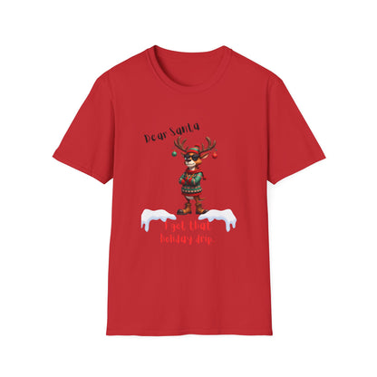 Cool Reindeer Christmas DripDear Santa