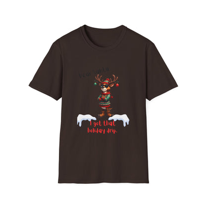 Cool Reindeer Christmas DripDear Santa